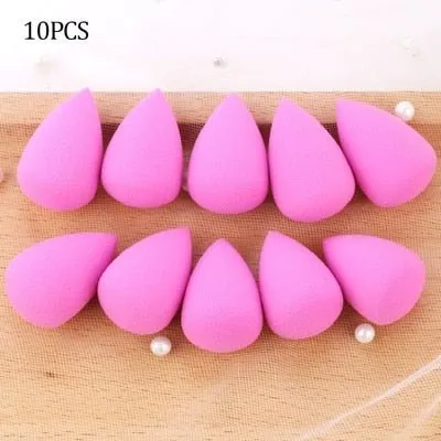 5/10/20 Pcs Mini Finger Puff Foundation Powder Detail Makeup Sponge Face Concealer Cream Blend Cosmetic Accessories Makeup Tools