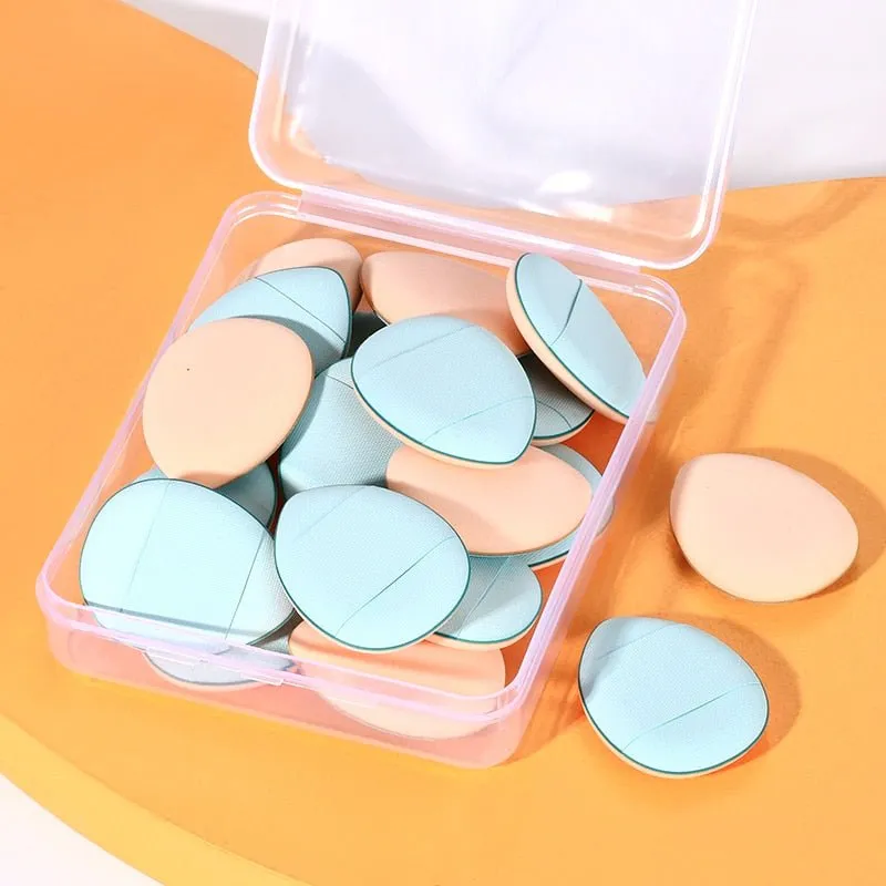 5/10/20 Pcs Mini Finger Puff Foundation Powder Detail Makeup Sponge Face Concealer Cream Blend Cosmetic Accessories Makeup Tools